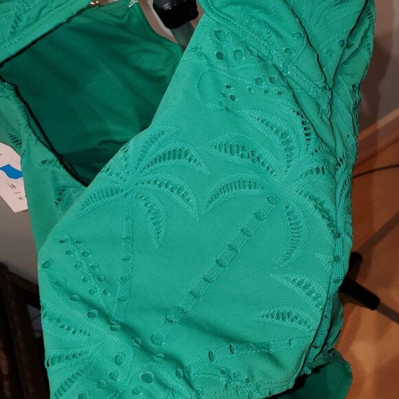 NWT. Time & Tru. Green One Piece Swimsuit. XL, Women's Swim, Summer, Pool Beach - Picture 12 of 13